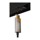 Кабель-адаптер с оплёткой CABLETIME USB-C — DisplayPort 1.4 (1 м) - фото 3